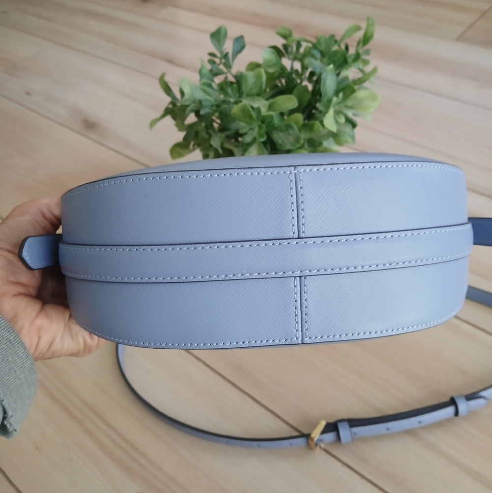 Kate Spade Madison Saffiano Leather Blue Crescent Shoulder/Crossbody Bag NWOT - Picture 6 of 12